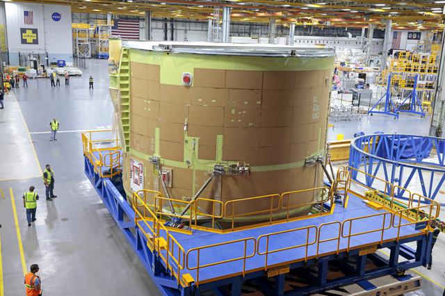 NASA image: Artemis II Engine Section and Boat-tail Joined